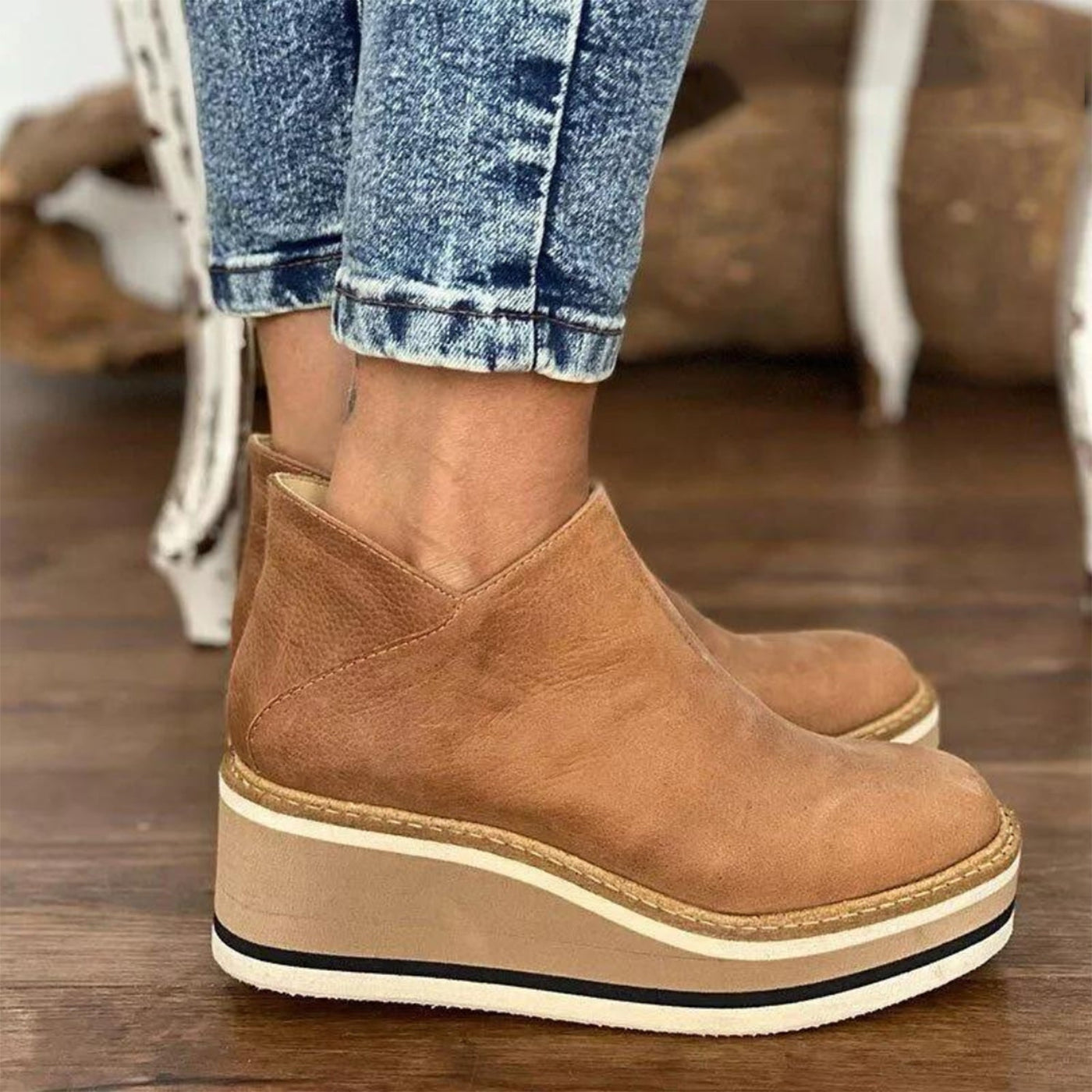 AJUSCO LEATHER SHOES | EverVow Premium®