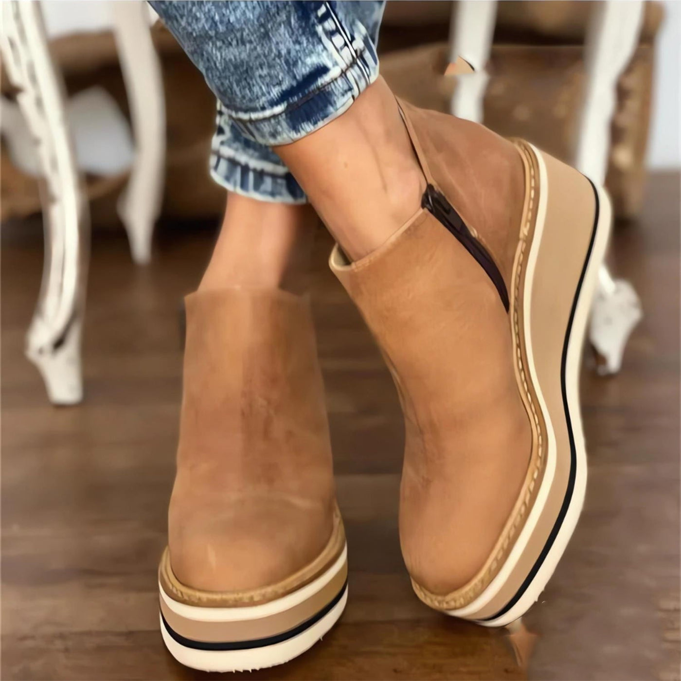 AJUSCO LEATHER SHOES | EverVow Premium®