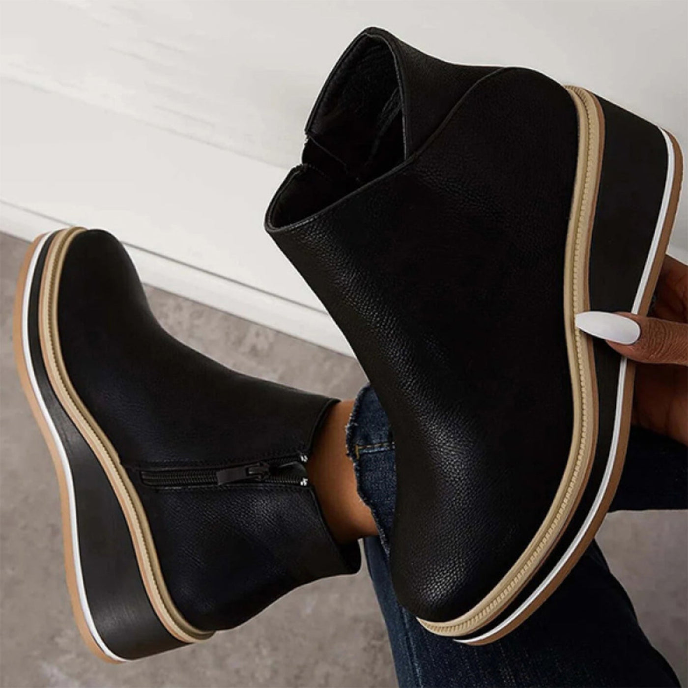 AJUSCO LEATHER SHOES | EverVow Premium®